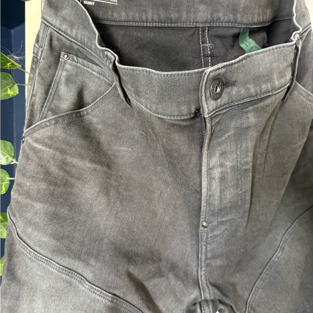G-STAR RAW men’s grey jeans 3D Zip Knee Skinny 34/36 - Picture 3 of 8